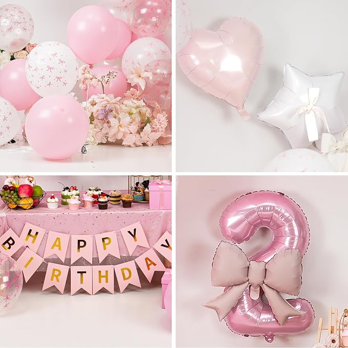 2nd Pink Bow Birthday Decorations - Image 7