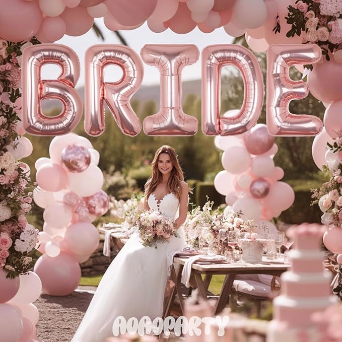 Letter Balloons Rose Gold 40 Inch E Large Big Foil Mylar Balloon | - Image 3