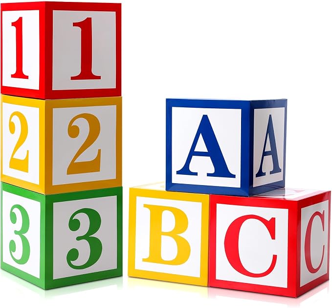 Kolldenn 6 Pcs ABC 123 Decorations Back to School Party Decoration Cartoon by Unknown
