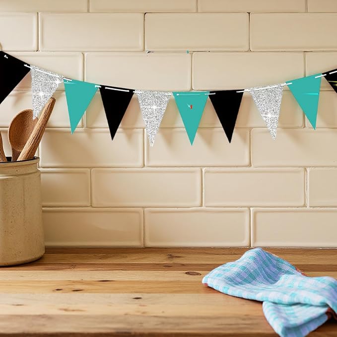 Teal Black Graduation Party Decorations/Turquoise Teal Black Graduation - Image 4