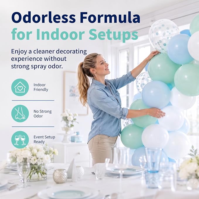 Balloon Shine Spray for Parties：15 oz Odorless Finish Balloons | Instant - Image 2