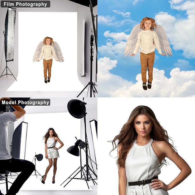 White Photography Backdrop for Photoshoot, 10x20 FT | Versatile Studio Photo - Image 3