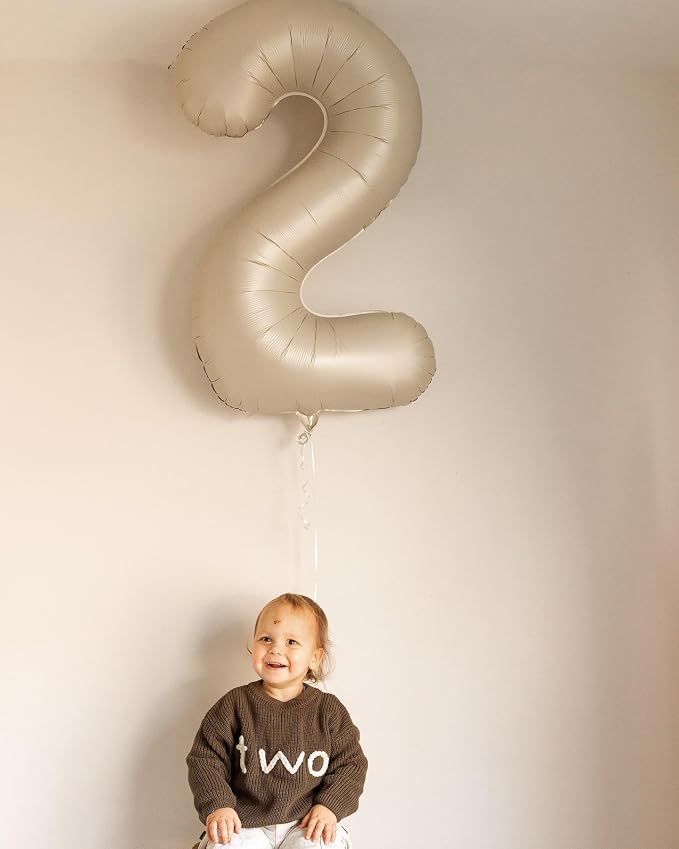 Cream Number 60 Balloon 40 Inch - Image 4