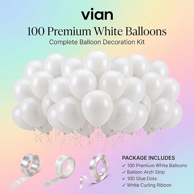 Balloons 100 Pack 12 Inch – Latex Party Balloons - Image 2