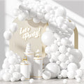 Awenztech 122pcs White Balloon Arch Kit, 18 12 10 5 inch White Latex Balloons by Awenztech