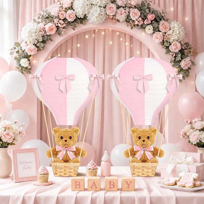 6 Sets Bear Hot Air Balloon Decorations Table Centerpieces - Image 5