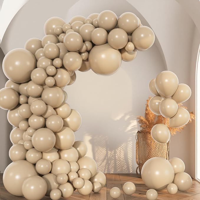 Amandir 153pcs Light Brown Balloons Arch Garland Kit Different Sizes | 18 12 10 - Image 7
