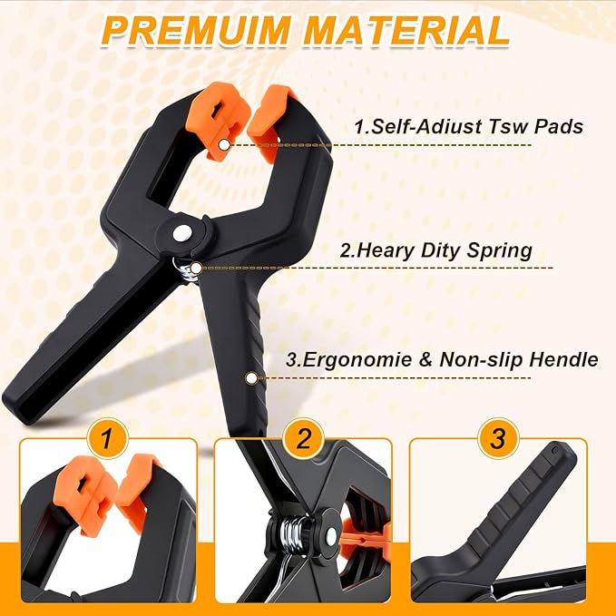 10 Pack Spring Clamps for Crafts & DIY - Image 3
