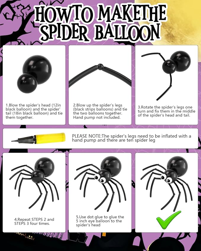 Halloween Balloon Arch Garland Kit, Explosion Star Ghost Foil Balloons - Image 7