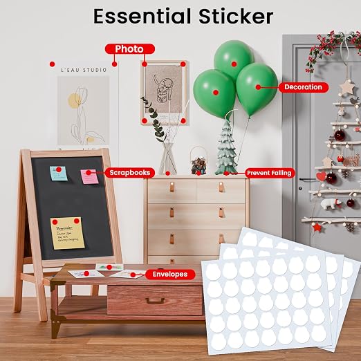 Double Sided Sticky Tape Dots, Balloon | No Glue Residue Removable Stickers - Image 7