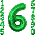 Green Number 6 Balloon 40 Inch, Radiant Foil Numeral by Unknown