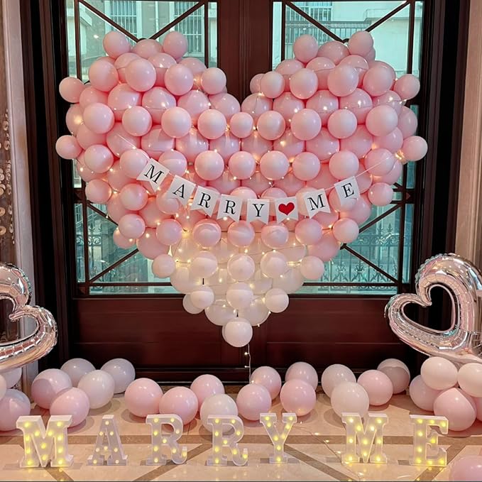 Pastel Pink Balloons 12 Inch 100 Pack light Pink Latex Balloons Baby Pink Party - Image 6