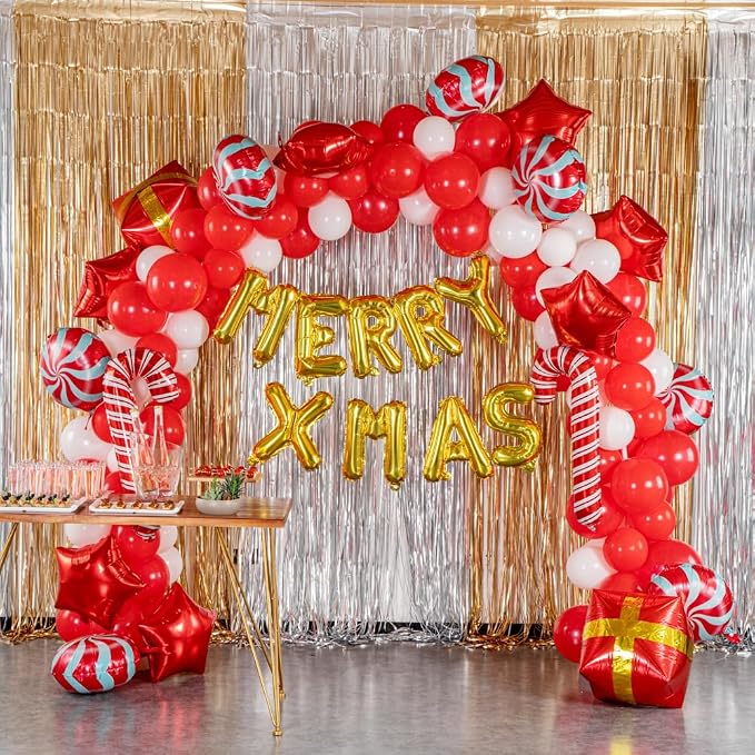 Restaurantware-Balloonify Christmas Balloon Arch Kit, 1 Holiday Decoration Kit - Image 6