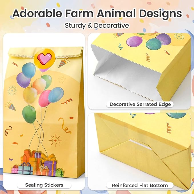 LovesTown 24 Pack Birthday Party Favor Bags - Image 3