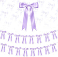 2 Strings Purple Bow Garland Banner Decorations by HILAVO