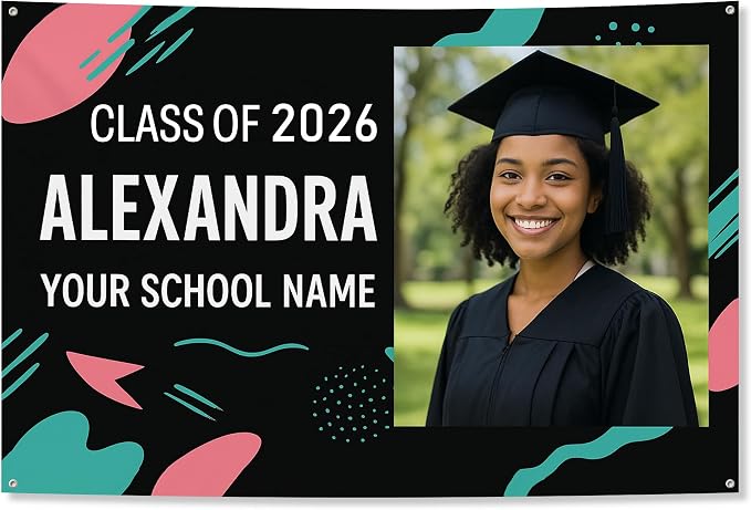 Custom Graduation Banner Class of 2026 by Unknown