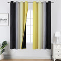Yellow and Black Ombre Blackout Curtains by ESTELARTEXTILER