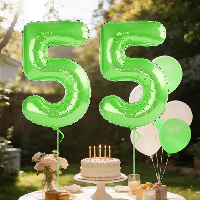 40 Inch Number 55 Balloons for 55th Birthday Party Decorations, 0-100 Fruit - Image 3