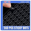JANYUN 560 Pieces Mounting Putty, Double Sided Clear Dots Sticky by JANYUN