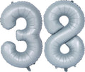 40 In Matte gray Number Balloon Helium Foil Mylar Birthday Balloon Digit 38 | by Exquisitehighqualitypartydecorationstomeetyoureveryneed%EF%BC%81