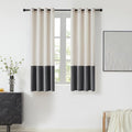 BULBUL Cream Ivory Gray 63 inches Velvet Curtains by ModernShinyVelvetCurtains