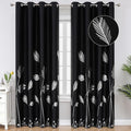 Black Blackout Curtains & Drapes 102 Inches Long by ESTELARTEXTILER