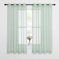 NICETOWN Sheer Curtains for Bedroom Windows, Grommet Top Voile Sheer Country by NICETOWN