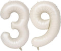 40 In Cream white Number Balloons Helium Foil Mylar Balloon Digital 39 | by Exquisitehighqualitypartydecorationstomeetyoureveryneed%EF%BC%81