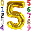 40 Inch Gold Number 5 Balloon Birthday Party Decorations by Hadoife