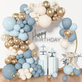 Archloon 156pcs Dusty Blue Balloon Garland Arch Kit, Different Sizes 18 12 10 5 by Aarchloon