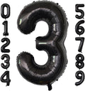 Number Balloons Black Party Balloon by United-UnicornsParty