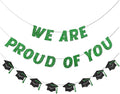 We Are So Proud of You Banner Pre-strung Green Graduation Decorations Class of by Vofrise