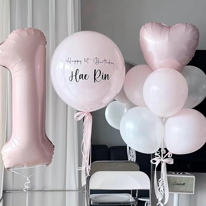 40 Inch Pink Number 5 Foil Balloon - Image 2