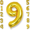 AULE 40 Inch Gold 9 Balloon Number Foil 0-9 Birthday Big Numbers | Birthday by AULE
