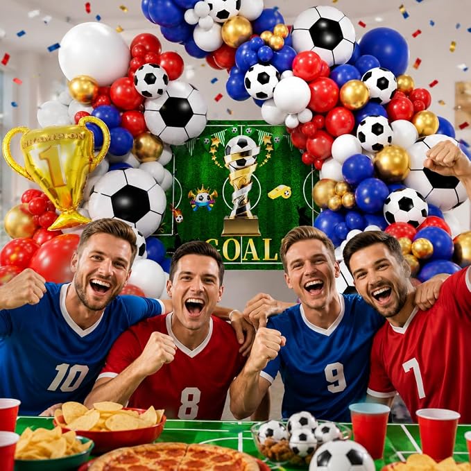 Soccer Party Decorations 161Pcs, Soccer Balloon Garland Arch Kit - Image 4