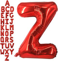 40 Inch Red Letter Z Balloons, DIY Phrase Foil Alphabet Letter Z Balloons DIY by LHOAVWE