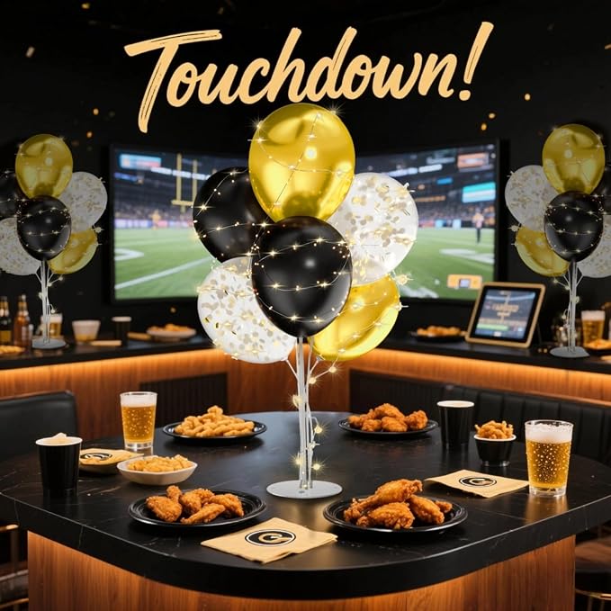 2Set Gold Balloons Stand, Baby Shower, Anniversary Table Party - Image 6