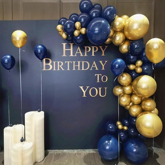 Navy Blue Balloons 100 Pack 12 inch Round Helium Navy Balloons - Image 2
