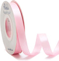 Ribbli Double Faced Light Pink Satin Ribbon, 1/2” x Continuous 25 Yards by Ribbli
