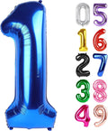Navy Blue Number 1 Balloon 40 Inch, 1st Birthday Decorations Men Women | Foil by IWERP