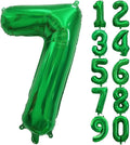Number Balloons Green Party Balloon by United-UnicornsParty