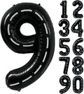 40 Inch Race Car Black Number Balloons Race Car Birthday Party Balloons Large by Yeodong
