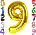 40 Inch Gold Number 9 Balloon Birthday Party Decorations by Hadoife