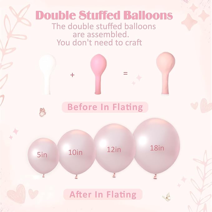 CROSSFINGERS Pink Balloon Arch Kit - Image 3
