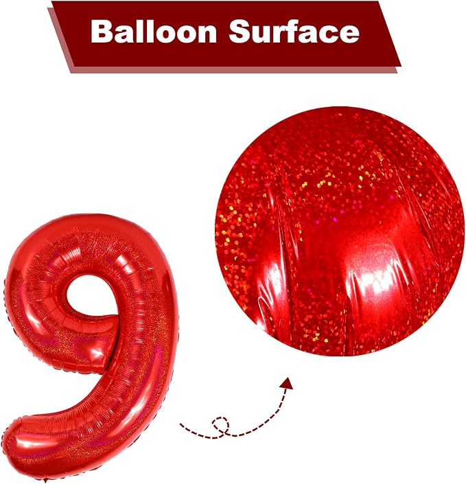 Laser Red 3 Balloon - Image 7
