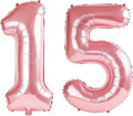 40 Inch Number 15 Balloons for 15th Birthday Party Decorations, 0-100 Jewelry by FOBELEC