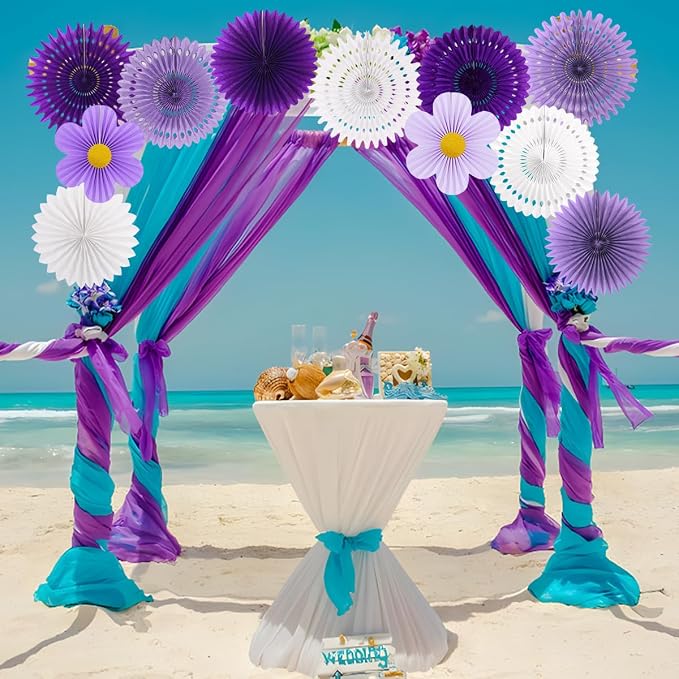 zilue Paper Fans Party Decorations Paper Flowers Decorations - Image 6