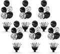 6 Set Black Table Balloons Foil Spray Centerpiece by Suppromo