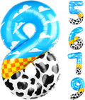 40 Inch 8 Number Balloon Blue Clouds Cartoon Story Balloons Toy Inspired Story by AXBMM
