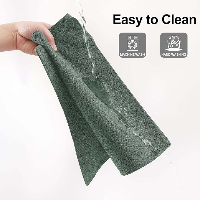 Homaxy Cloths Placemats for Dining Table Set of 4, Cotton Linen Blend Table Mats - Image 7